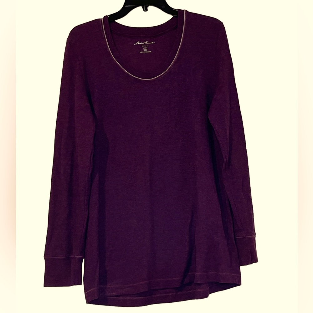 Eddie Bauer Purple Mens Crewneck shirt size XXL